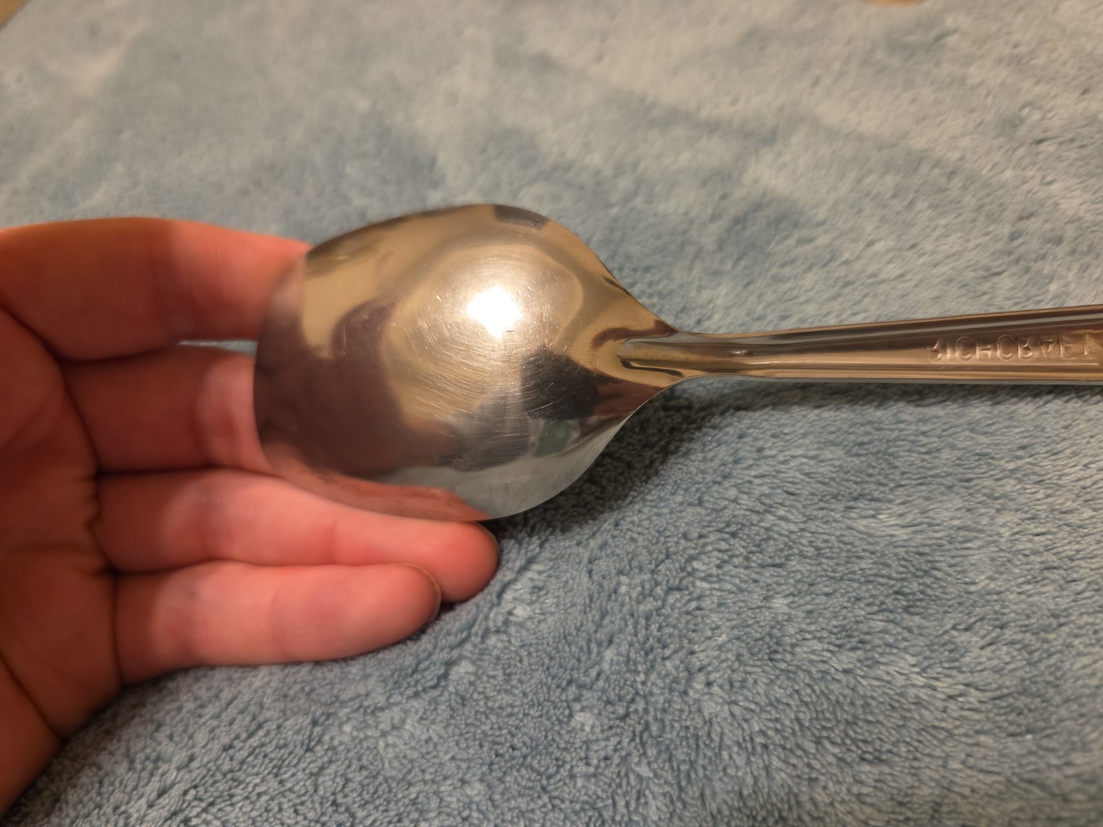 Lot Of 6 Richcraft Stainless Steel Serving Spoons 8.5” Made in USA