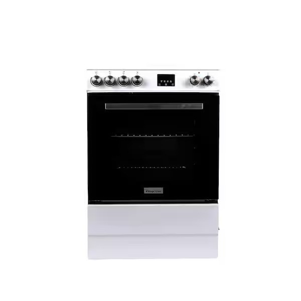 24 in. Electric Range, 4 Burners, White (OPEN BOX, COSMETIC IMPERFECTIONS)