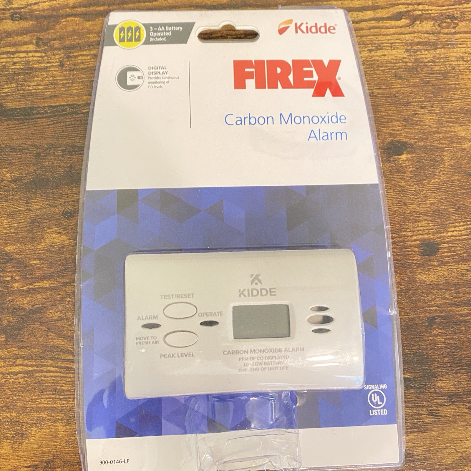 Kidde FireX Battery Operated Digital Carbon Monoxide Alarm *NO Battery