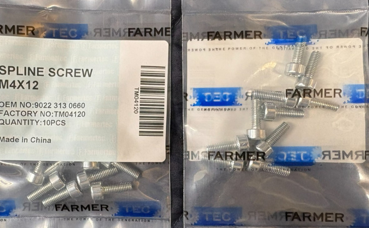 10 Pack Spline Screw M4x12MM For Stihl Chainsaws