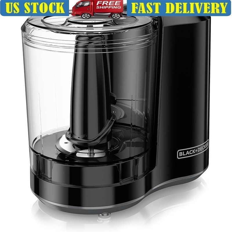 3-Cup Food Processor Chopper Stainless Steel Blades Dishwasher Safe Parts New