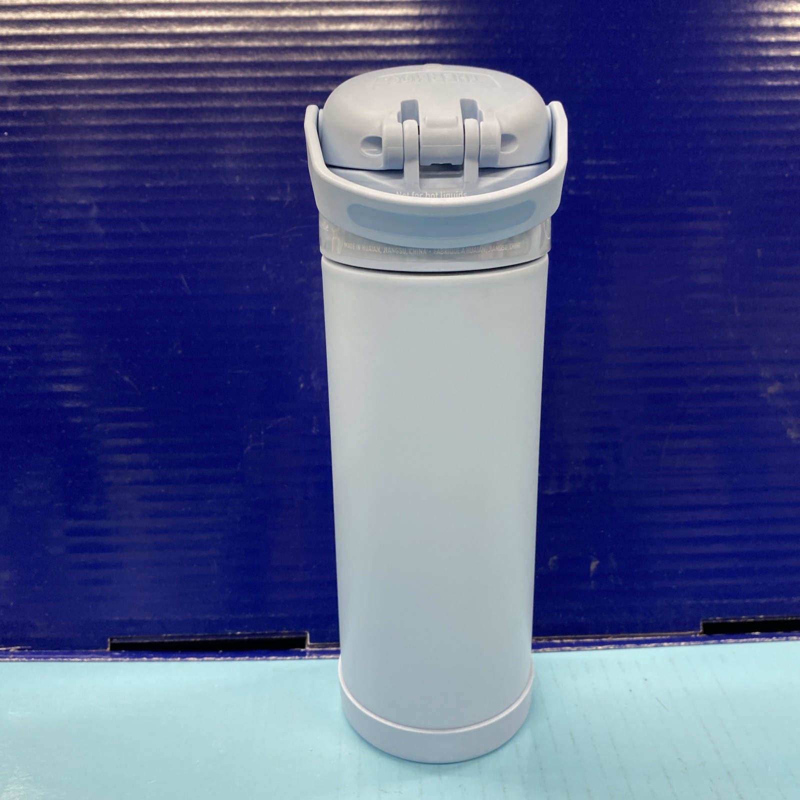 THERMOS FUNTAINER Stainless Steel Vacuum Insulated Bottle, LT BLUE 16 Oz