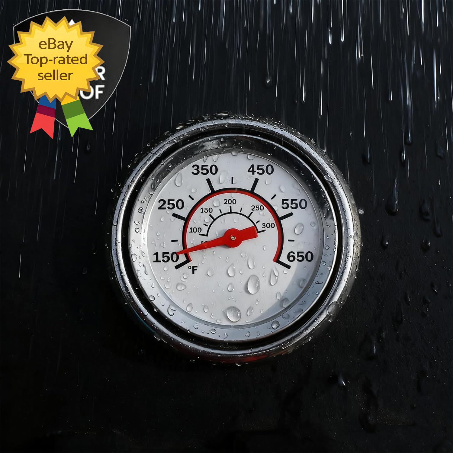 1.85″ Lid Grill Thermometer for Char Broil Gas Grills Stainless Steel G432