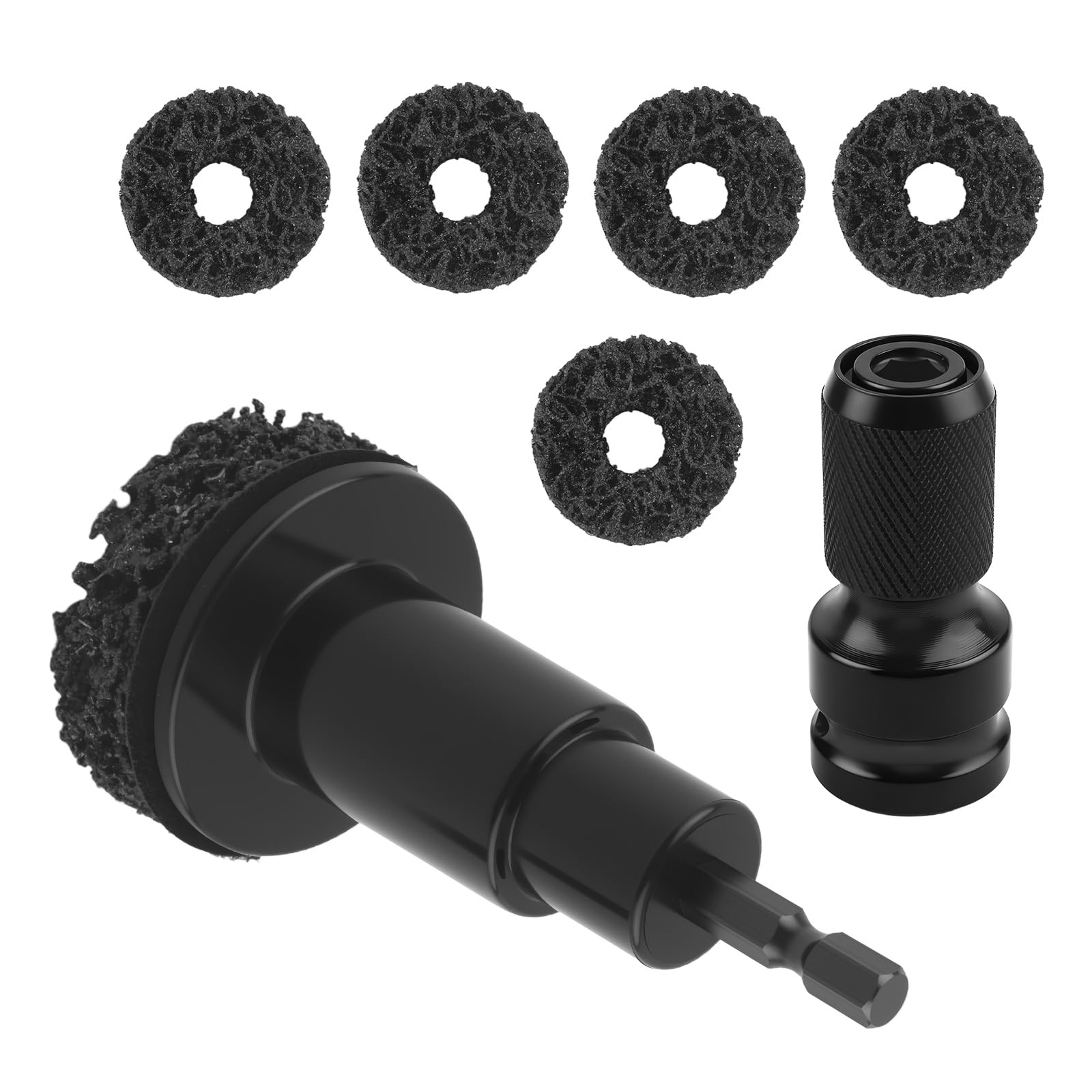 VKQTS Car Wheel Hub Cleaning Tool Kit,Brake 4.17×2.02×2.02 inch, Black