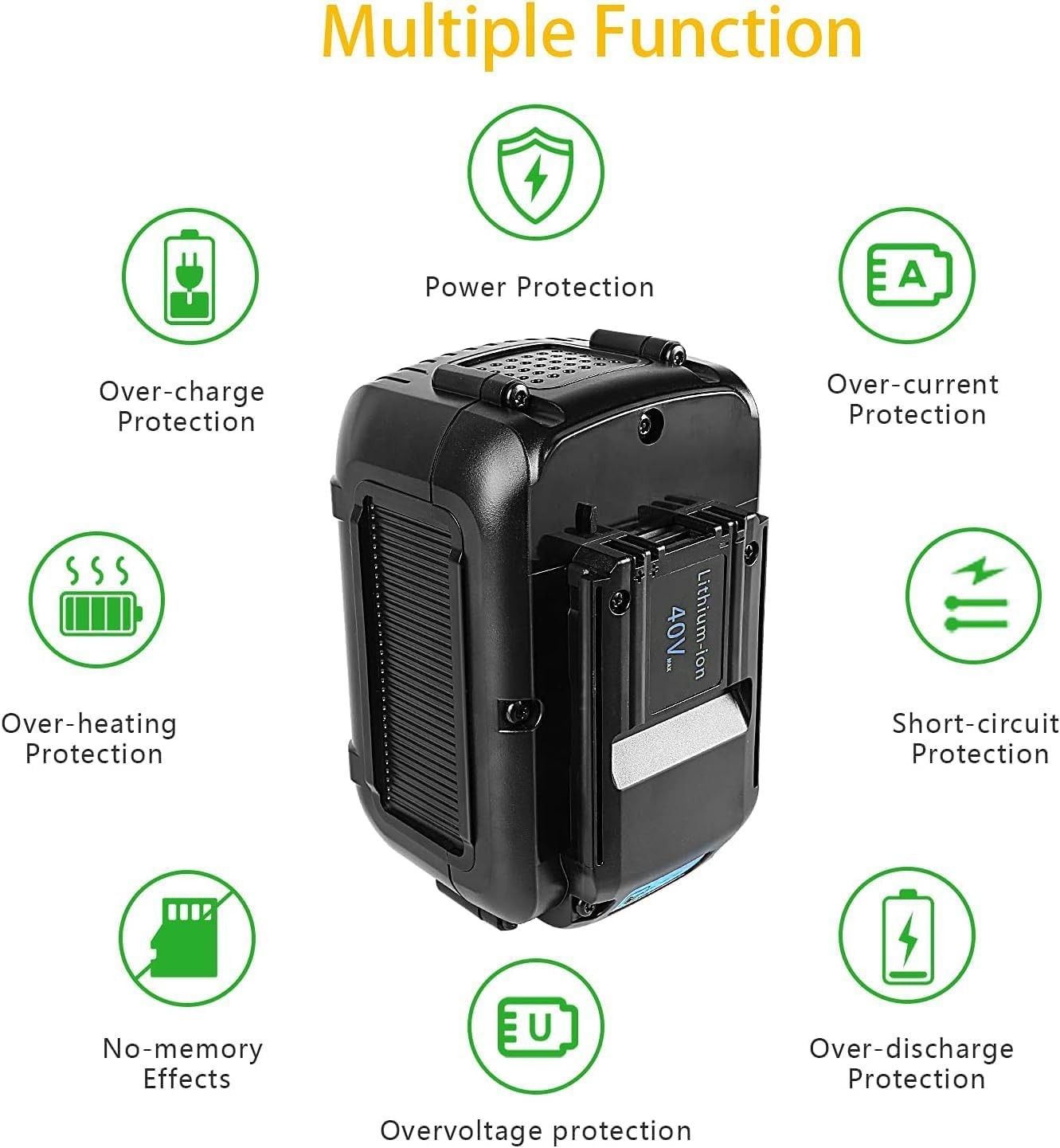 Aaiwtd 40V 7500Mah Replacement Battery For Dewalt Dcb404 Dcb406 Dcb407 Dcb114