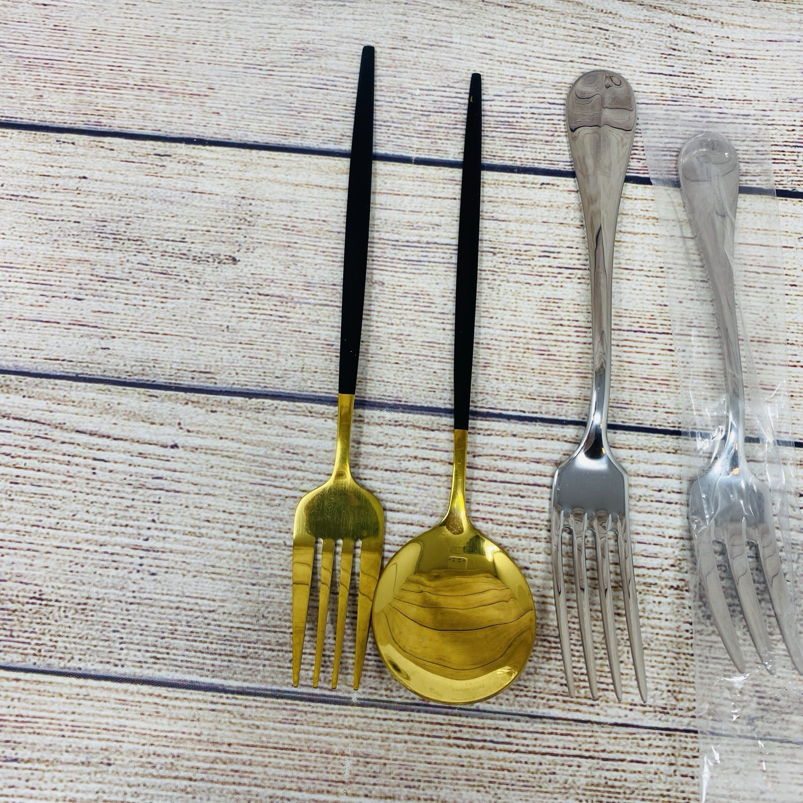 DEGRENNE La Manufacture France 6 Piece Flatware Set Knife Fork Spoon