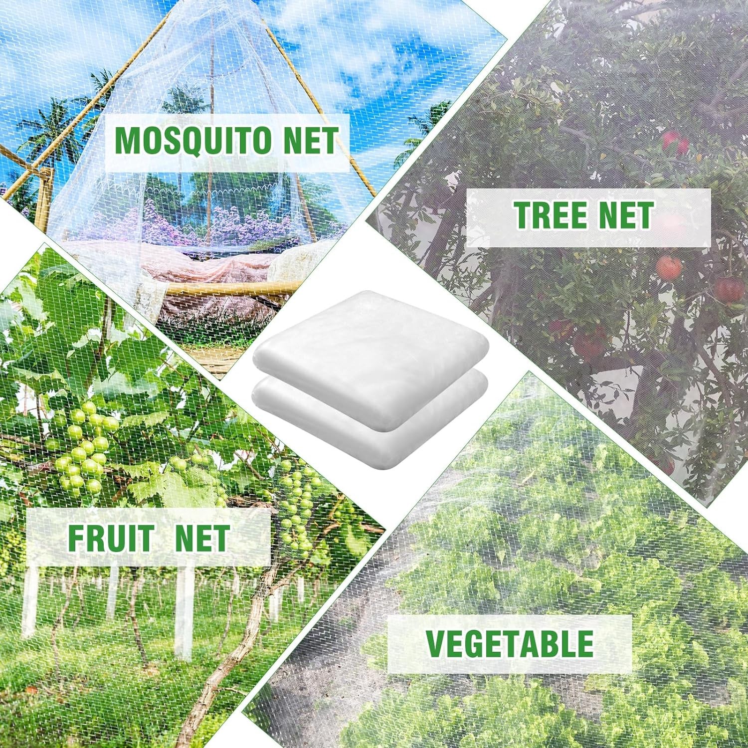 20- 200FT Mosquito Garden Bug Insect Netting Barrier Bird Net Plant Protect Mesh