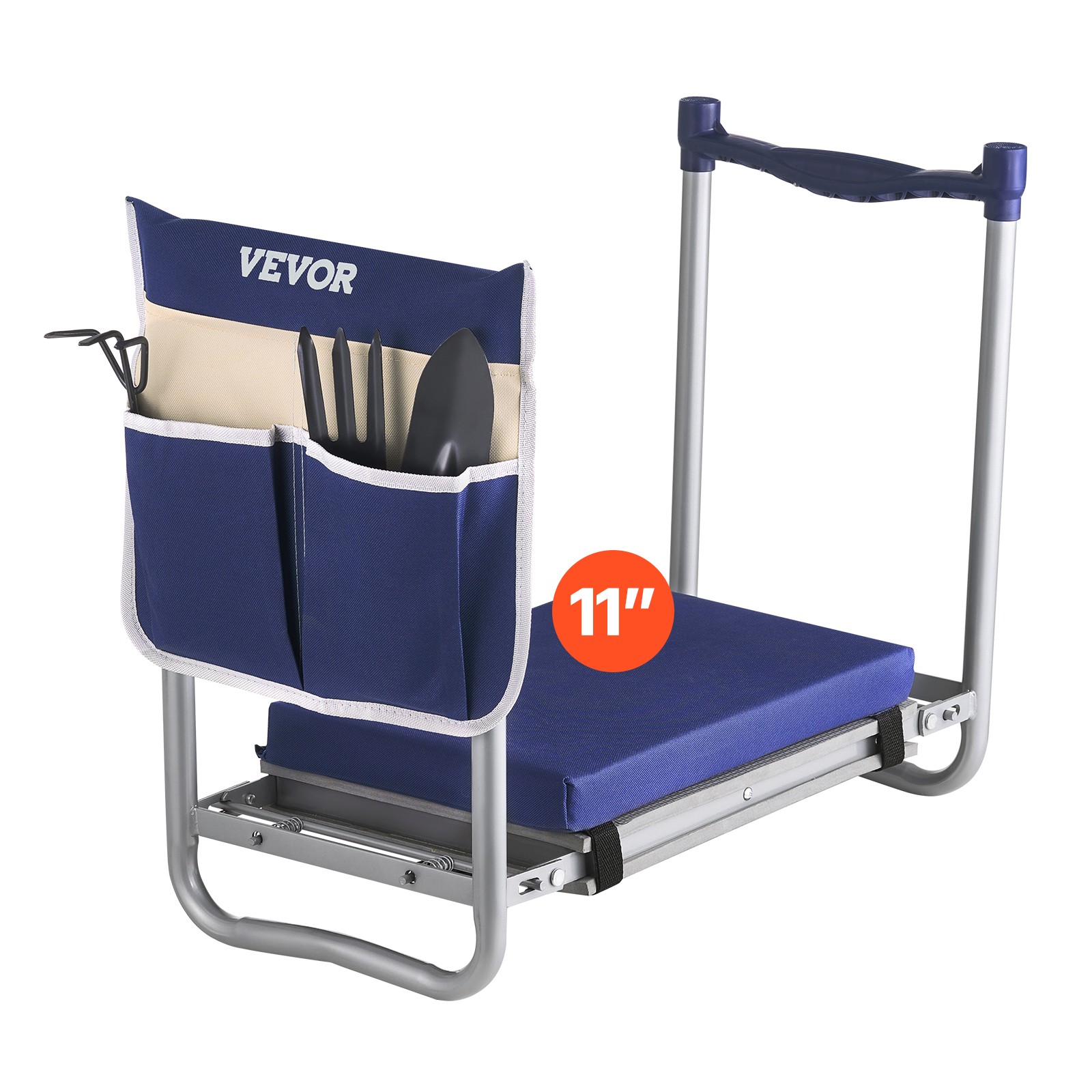 VEVOR Garden Kneeler 11″ EVA Pad 2 in 1 Folding Garden Kneeling Stool Heavy Duty