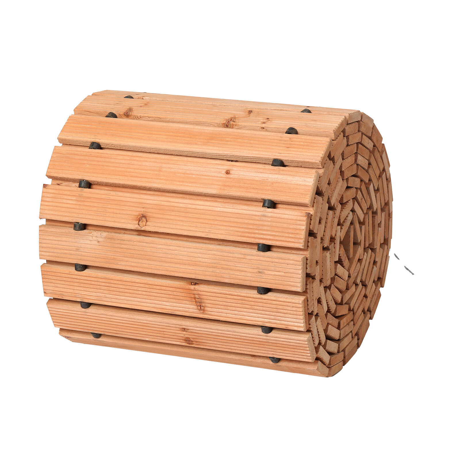 24 ft L x 17 in W Straight Wooden Garden Pathway Roll Out Garden Walkway