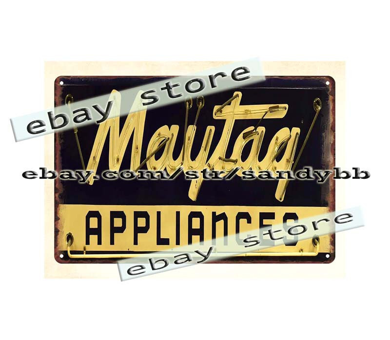 nostalgic home appliances garage shop advertising wall art metal tin sign