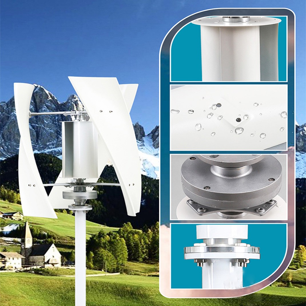 3KW 48V Wind Power Turbine Generator Kit MPPT Controller Home Farm Boat Windmill
