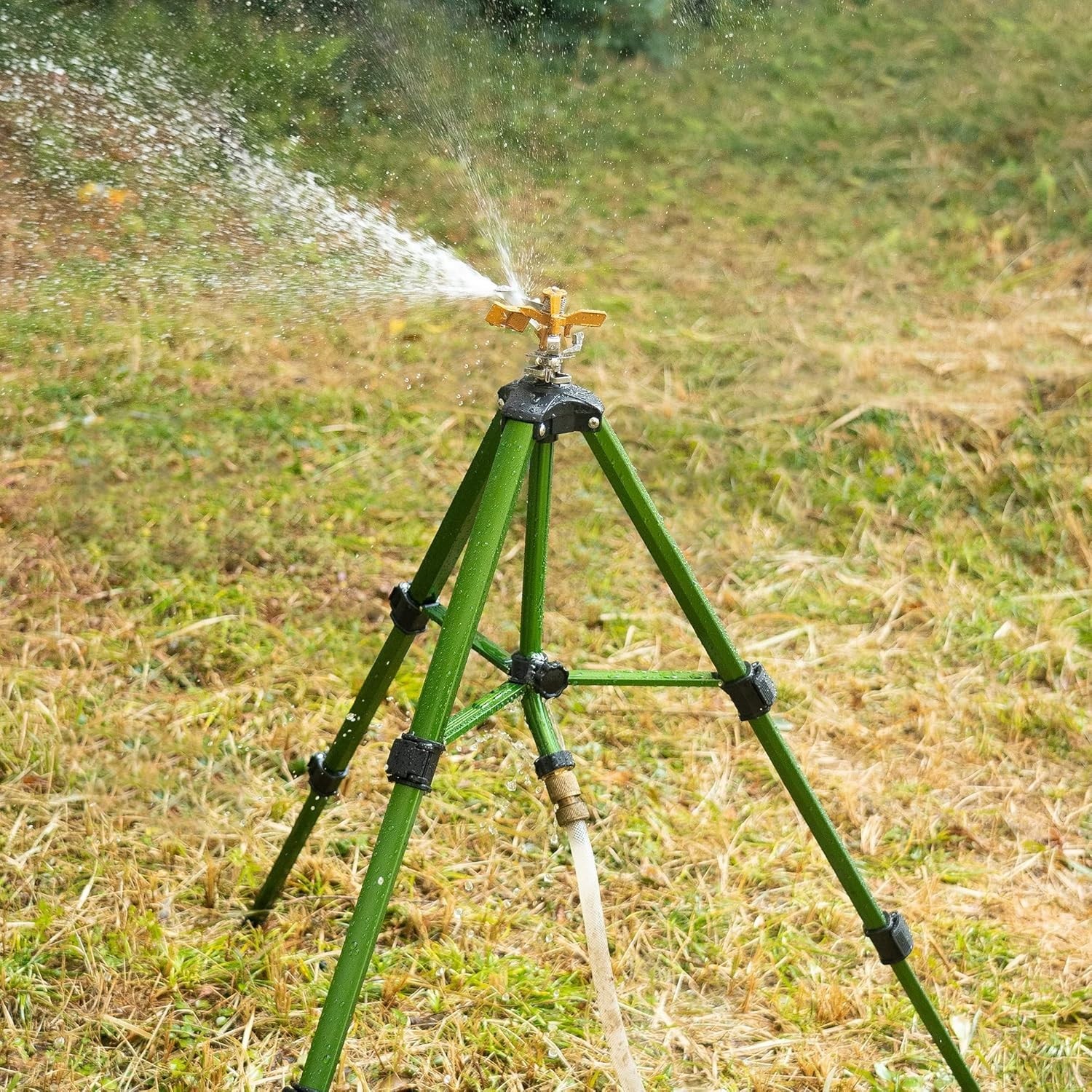 Brass Impact Sprinkler Set, 2 Pack Tripod Base