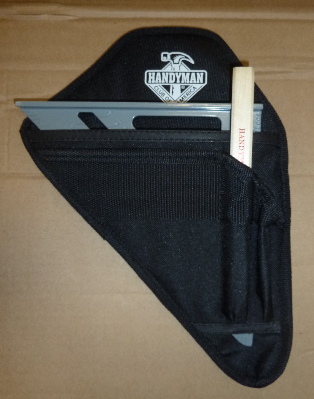 Aluminum 7″ Framing Square Triangle w/holster for belt