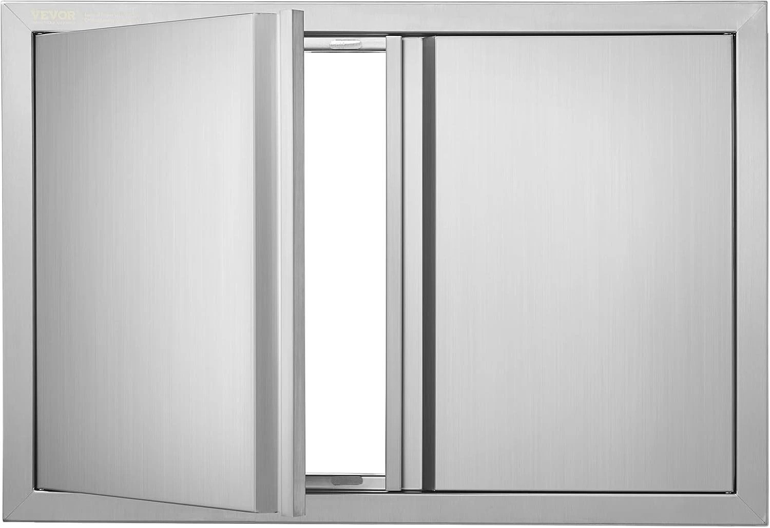 Reversible Outdoor Kitchen BBQ Access Door – 30.5W x 21H Inch Stainless Steel