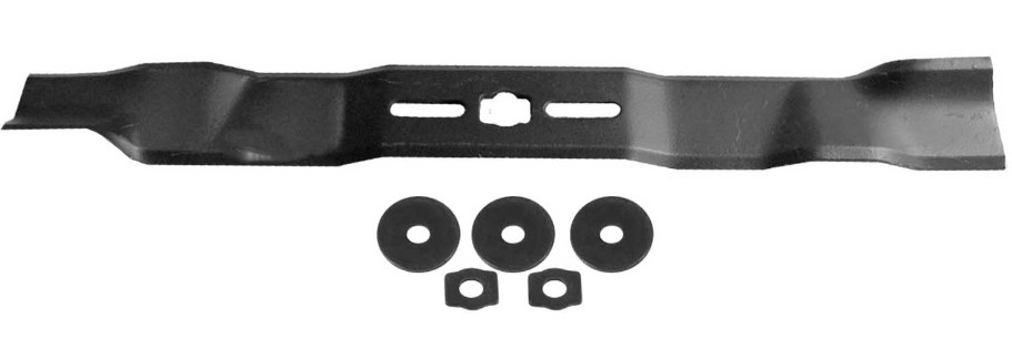 22” Universal 3-IN-1 Mower Blade w/Adapter & Washer Mulch • Bag • Side Discharge