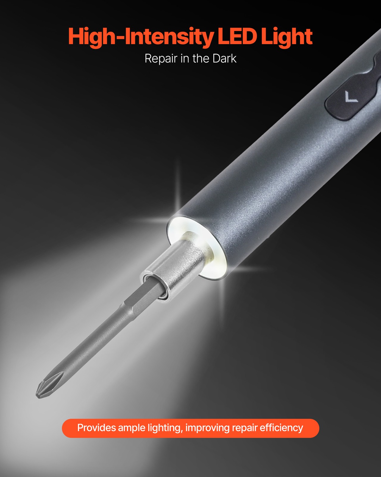 VEVOR Electric Precision Screwdriver Set Mini Electric Screwdriver with 48 Bits
