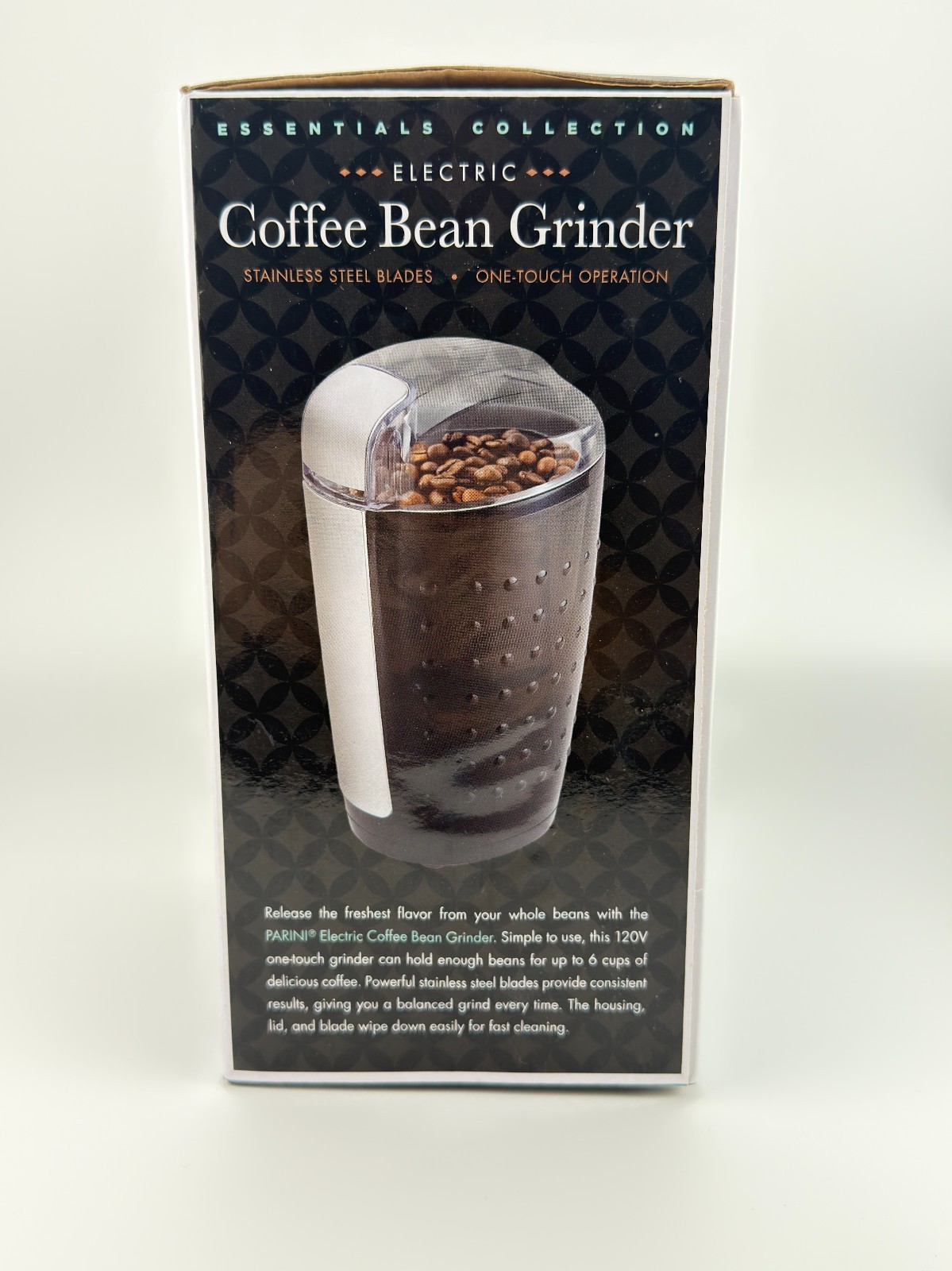 Parini Essentials Collection Electric Coffee Bean Grinder – Stainless Steel Blad