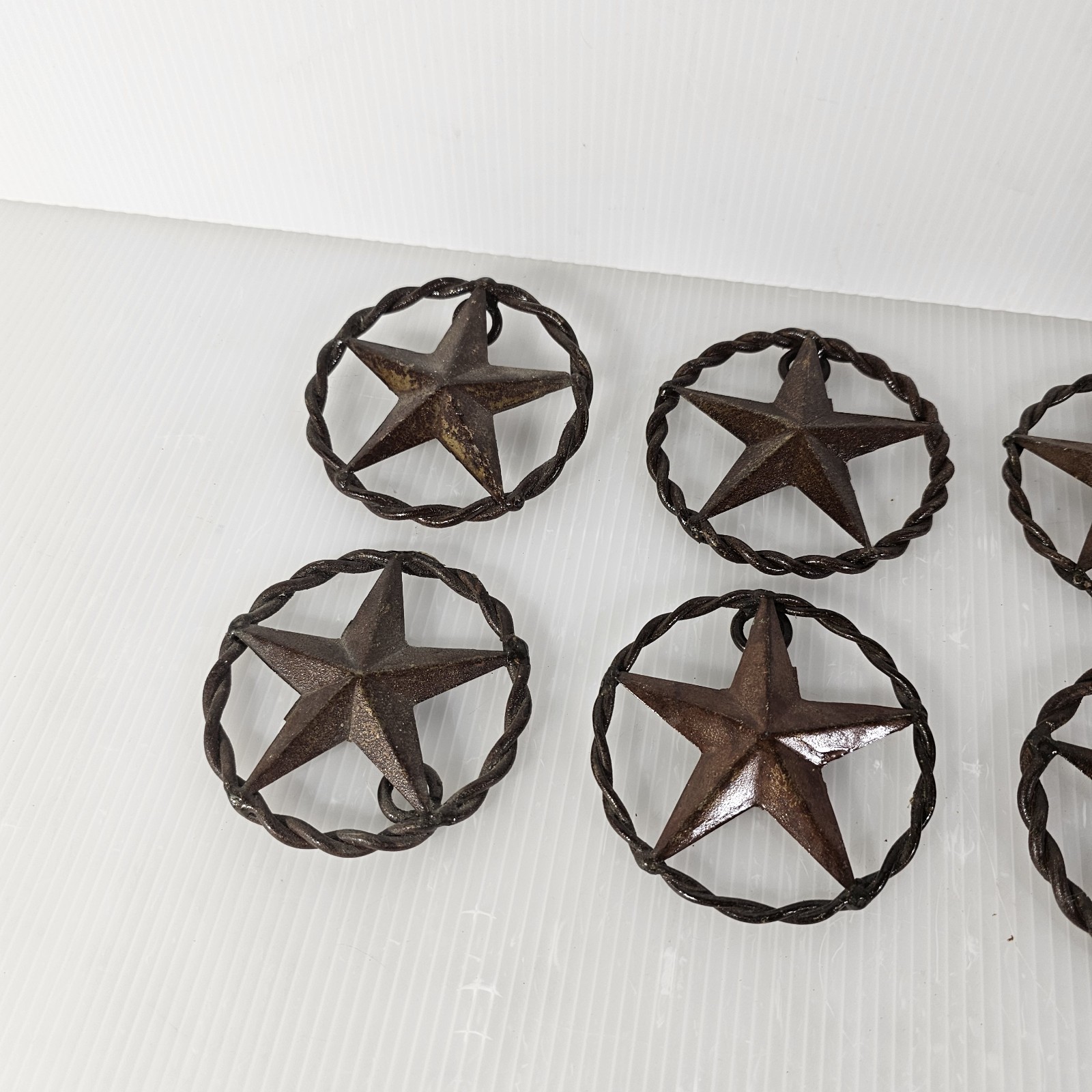 8 Cast Iron TX Texas Star Rope Western Rustic Decor DIY Crafts