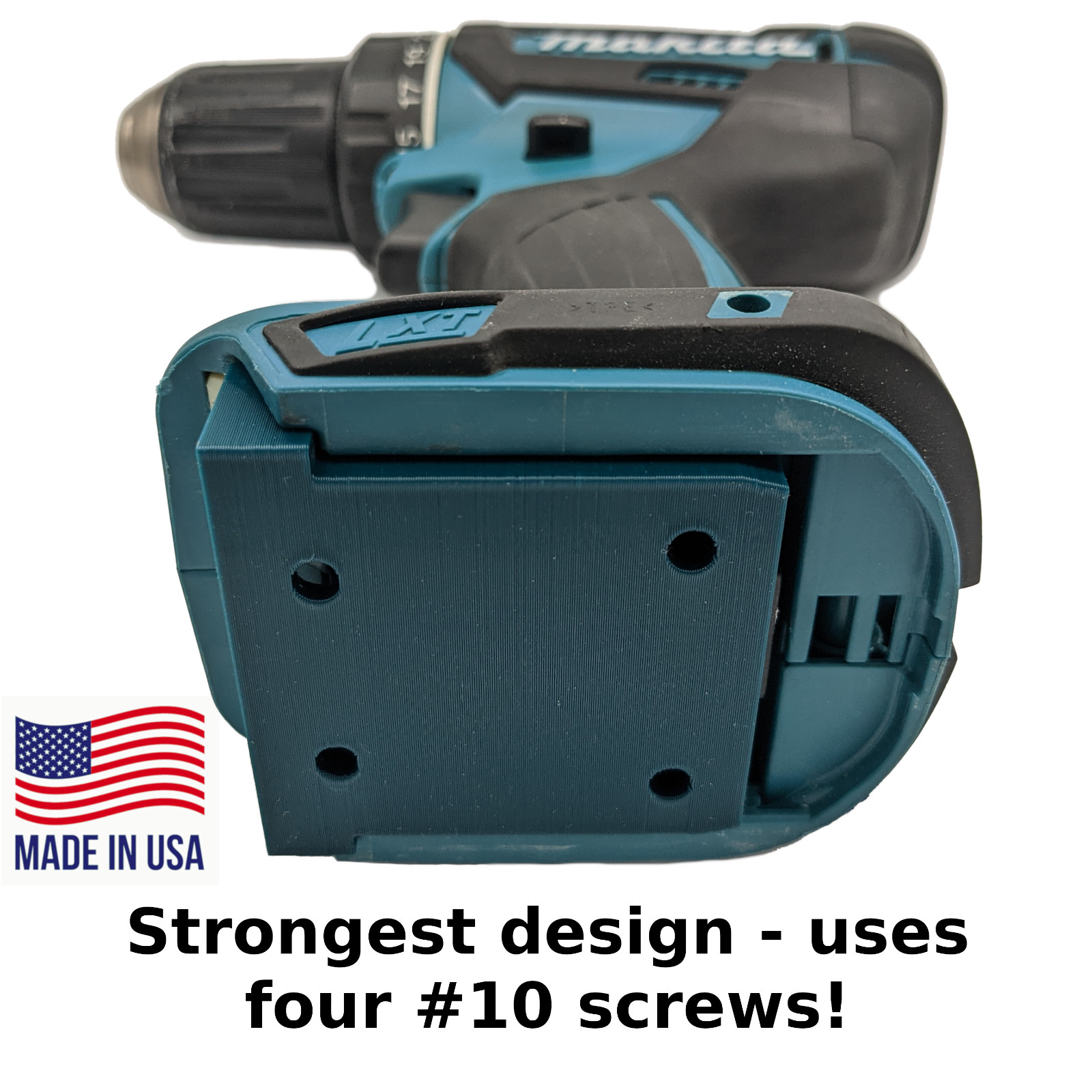 COMBO 6 / 6 Pack Makita 18V Battery and Tool Mounts / Holders – MADE IN USA