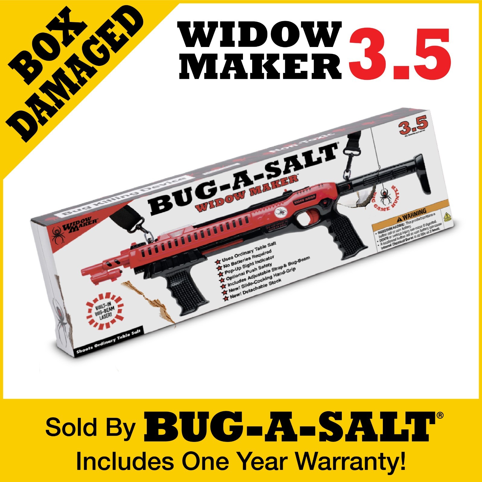 Damaged Box BUG-A-SALT Widow Maker 3.5