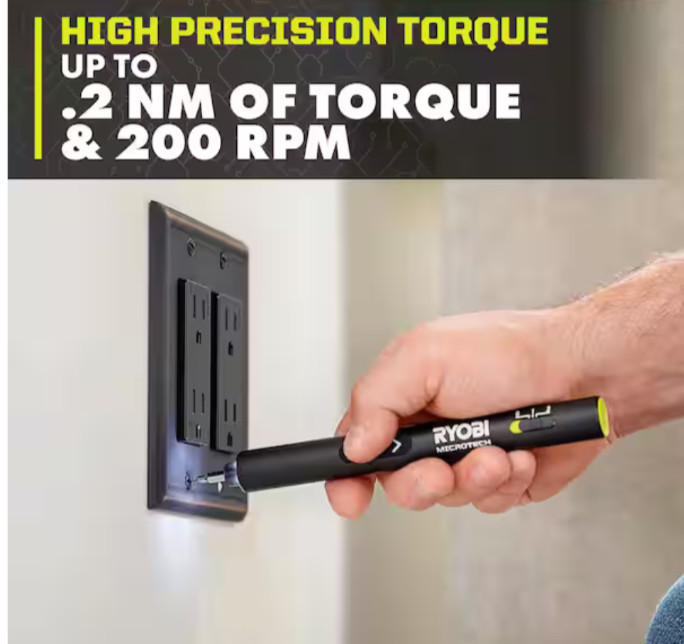 RYOBI MICROTECH Electric Precision Screwdriver Kit FVF02K – * NEW & SEALED *