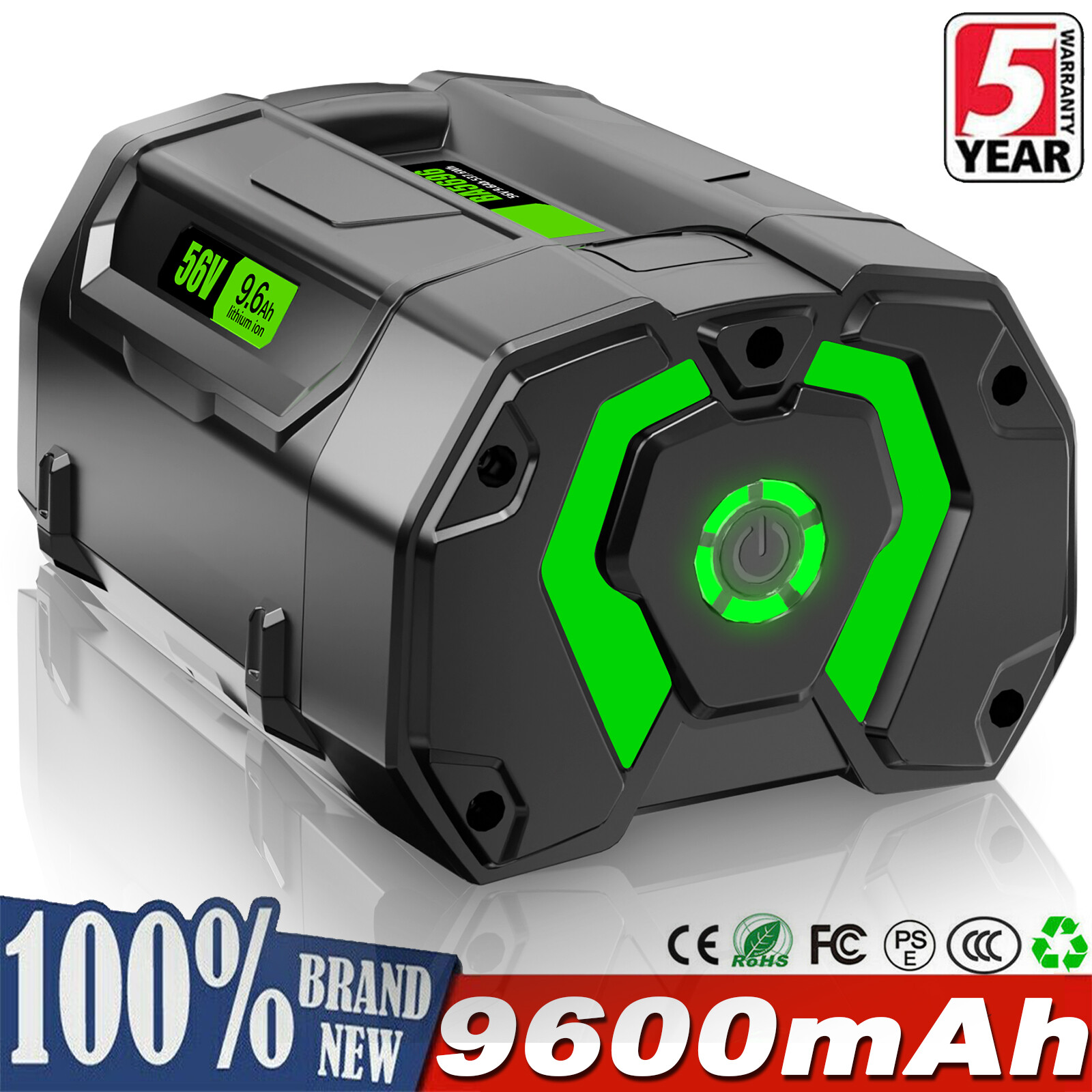 9.6Ah 5.0Ah 3.5Ah For EGO POWER+ 56V Lithium-ion Battery BA5600T BA4200 BA2800T