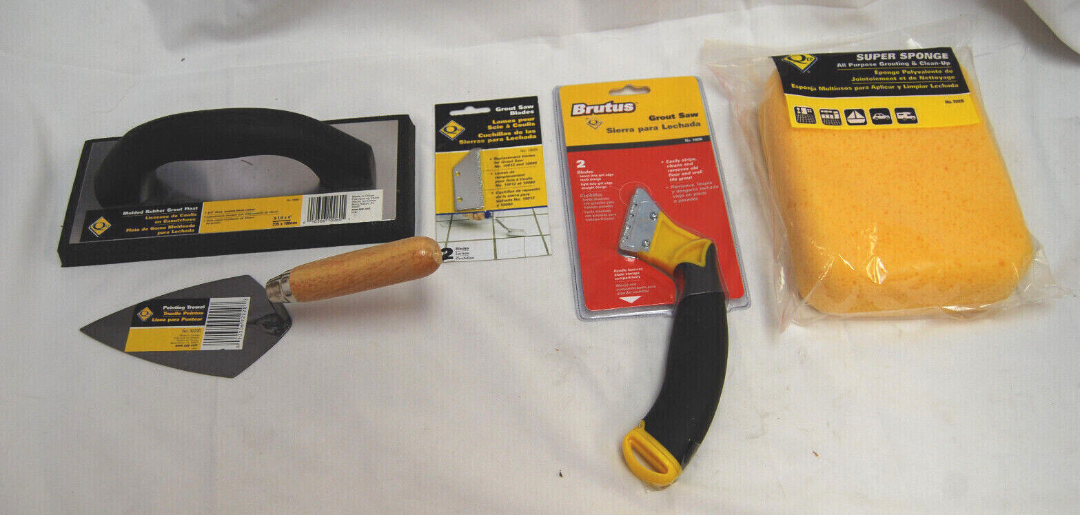 QEP Professional Grouting Tools Lot of 5 Assorted Pieces New S7328