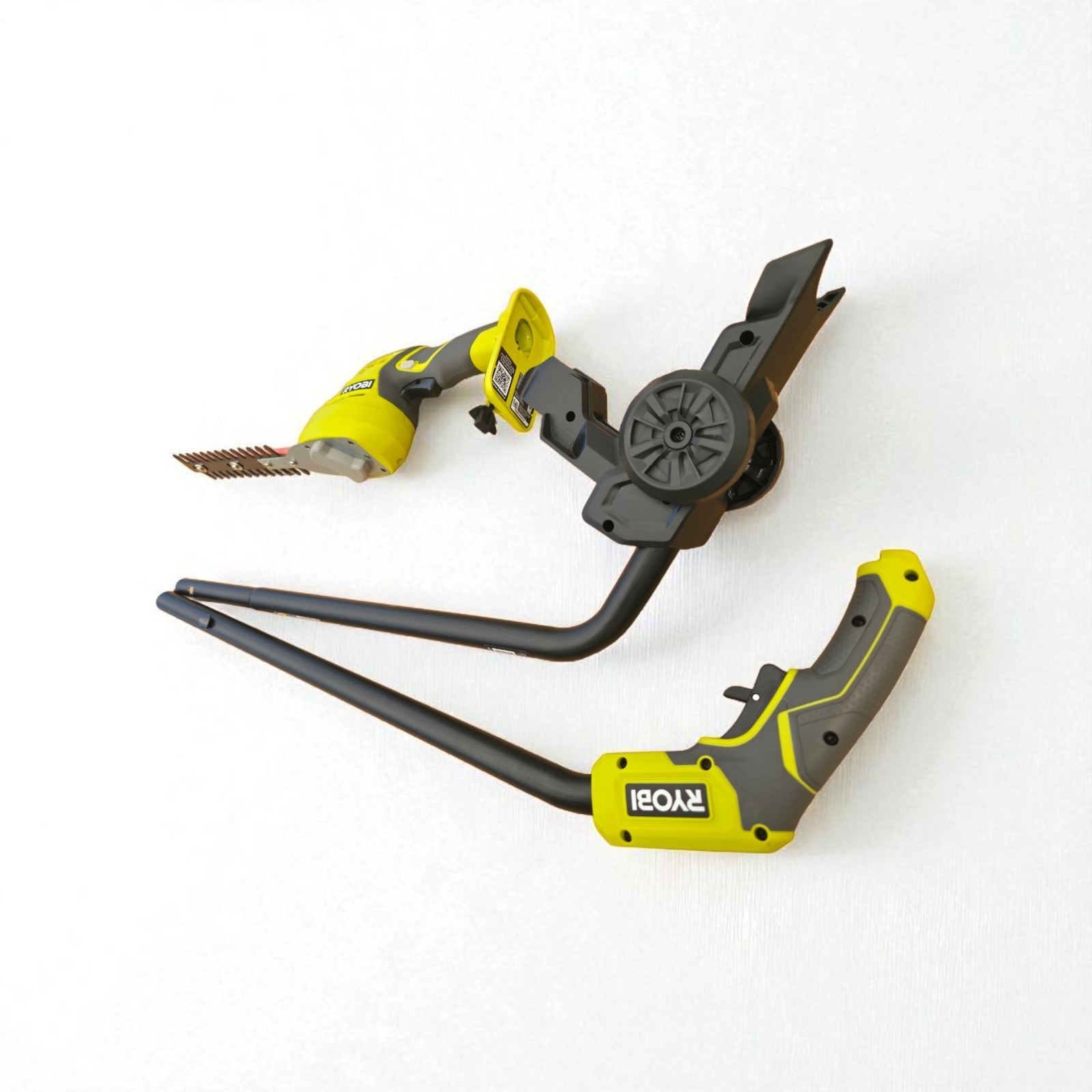 RYOBI 18V ONE+ Cordless Grass Shear & Shrubber Trimmer Kit w/ Caddy – OPEN BOX