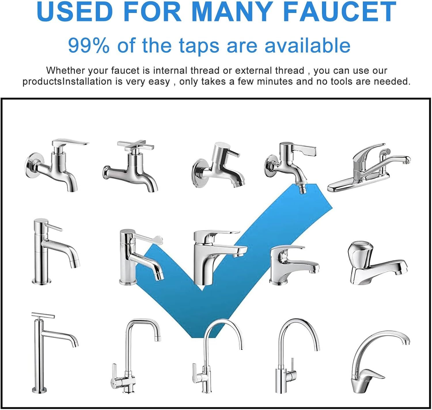 360 Degree Rotating Faucet Movable Kitchen Tap Head Water Saving Nozzle Sprayer
