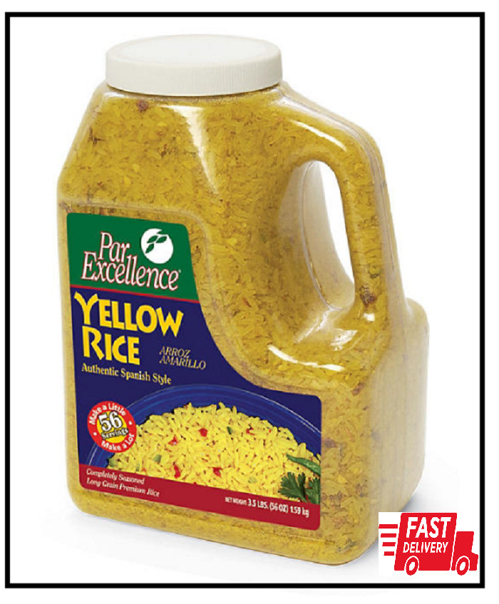 3 PACK – ParExcellence Yellow Rice 3.5 lbs (Total 10.5 lbs) FREE SHIPPING!!
