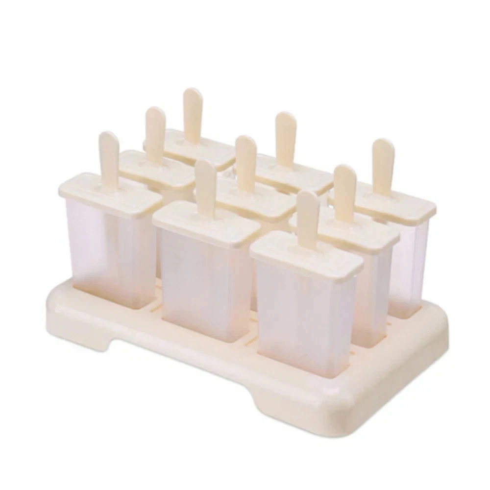 1pcs 9-in-1 DIY Ice Cream Popsicle Mold with Tray – Easy Homemade Frozen Maker
