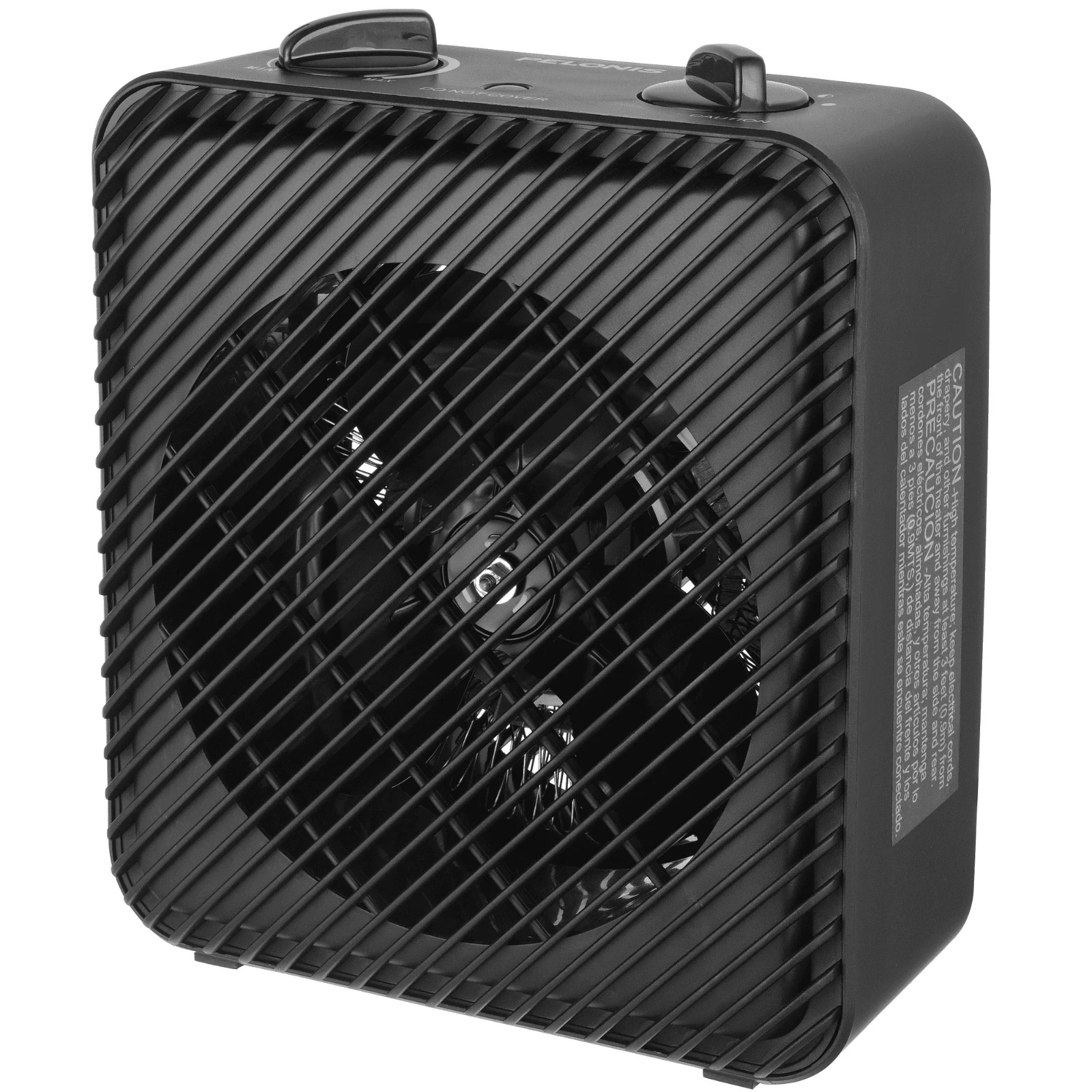 Pelonis 1500W 3-Speed Electric Fan-Forced Space Heater Black PSH08F1ABB OPEN BOX