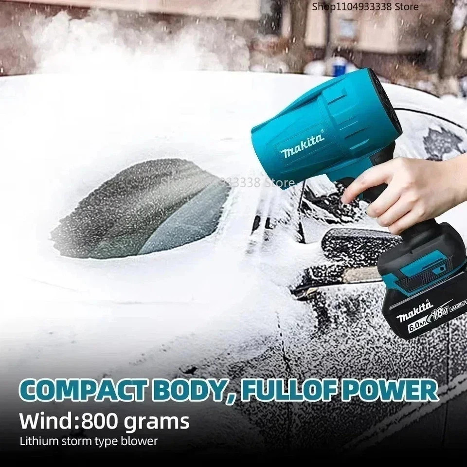 Makita 18V 30000RPM Turbo Jet Blower Violent Fan Electric Air Duster w/ LED Ligh