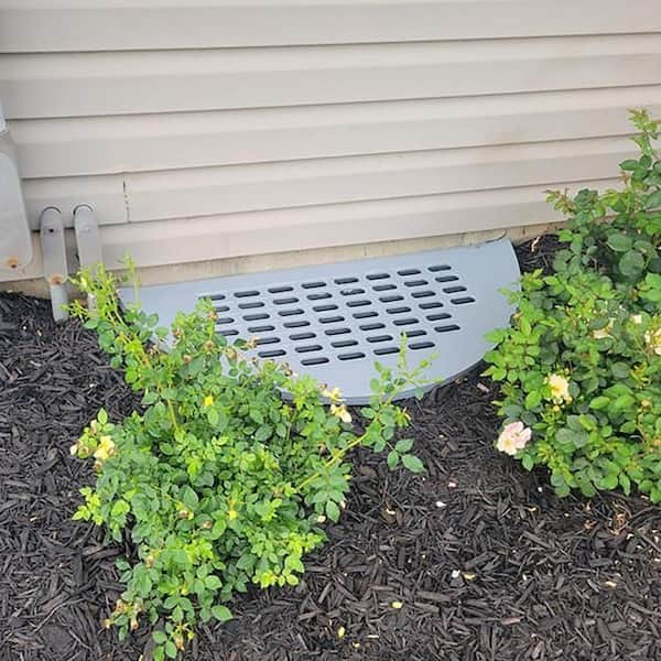 39 In. W X 17 In. D X 1 In. H Heavy-Duty round Grate Window Well Cover