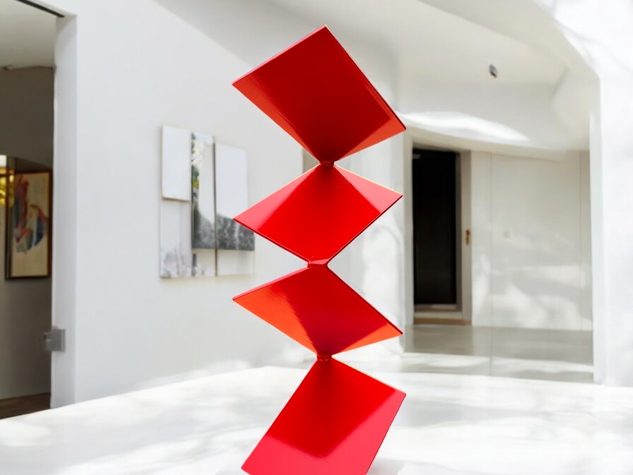 Modern Metal Garden Sculpture Art – Indoor Outdoor Sculpture – Abstract Decor