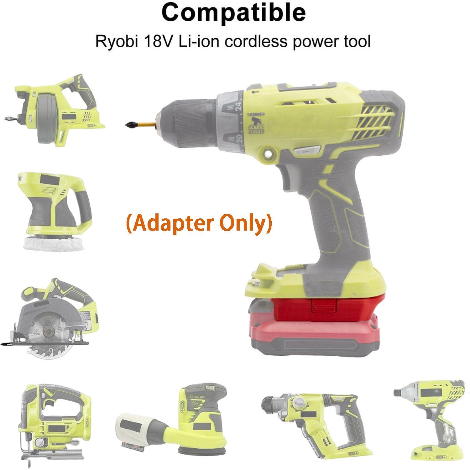Adapter For Craftsman 20V Li-Ion Battery To Fits For Ryobi 18V 20V Power Tool