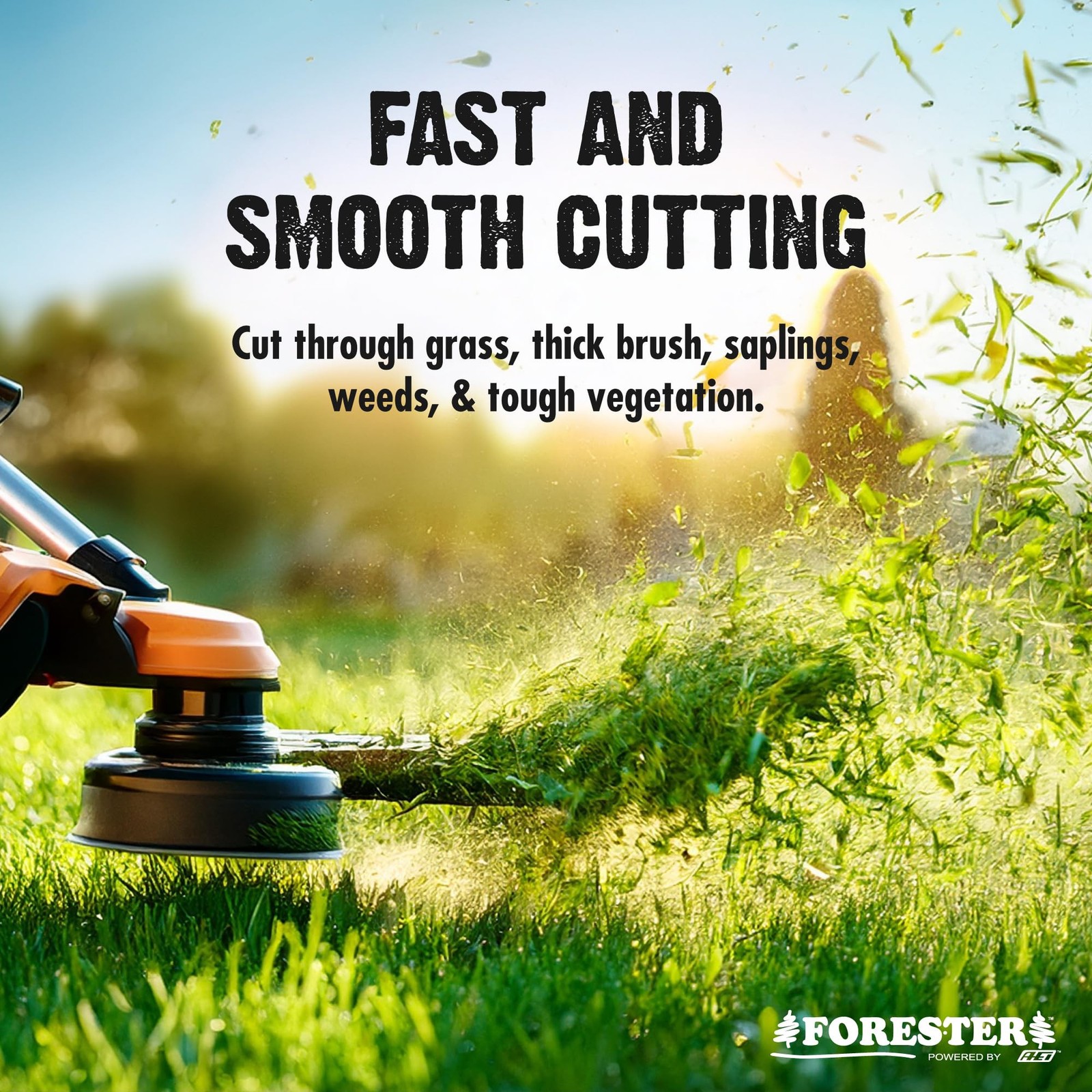 FORESTER Carbide Tip Brush Cutter Blade for Weedeater | 8in x 40 Tooth | Fits…
