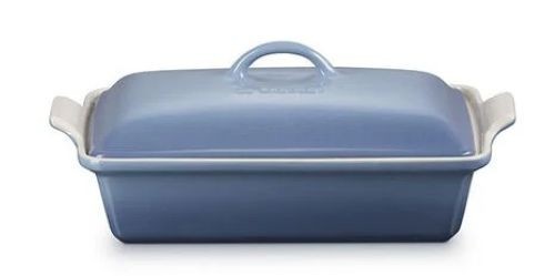 Le Creuset Stoneware Heritage Covered Rectangular Casserole in Color Chambray