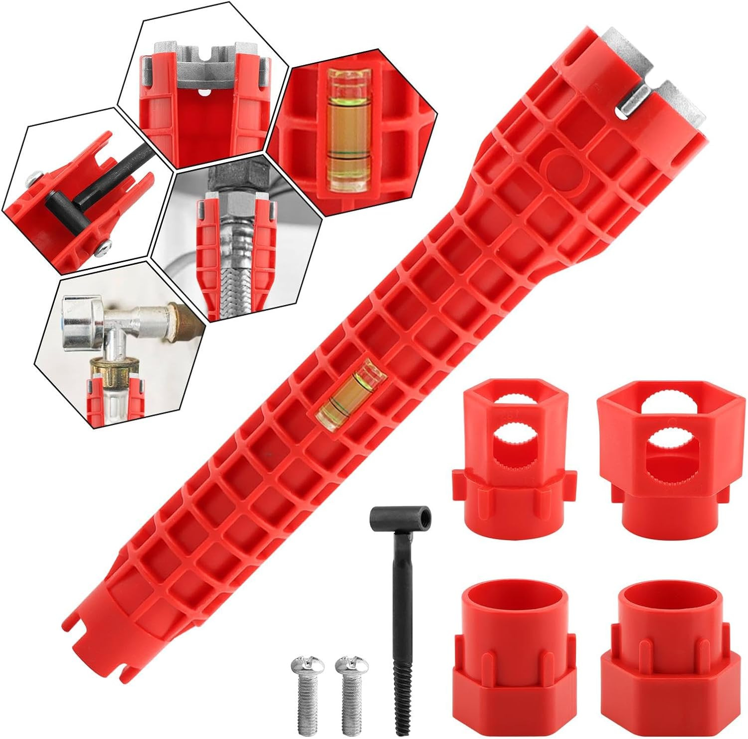 14-In-1 Multi-Functional Wrench Faucet Sink Installer Tool for Toilets and Kitch
