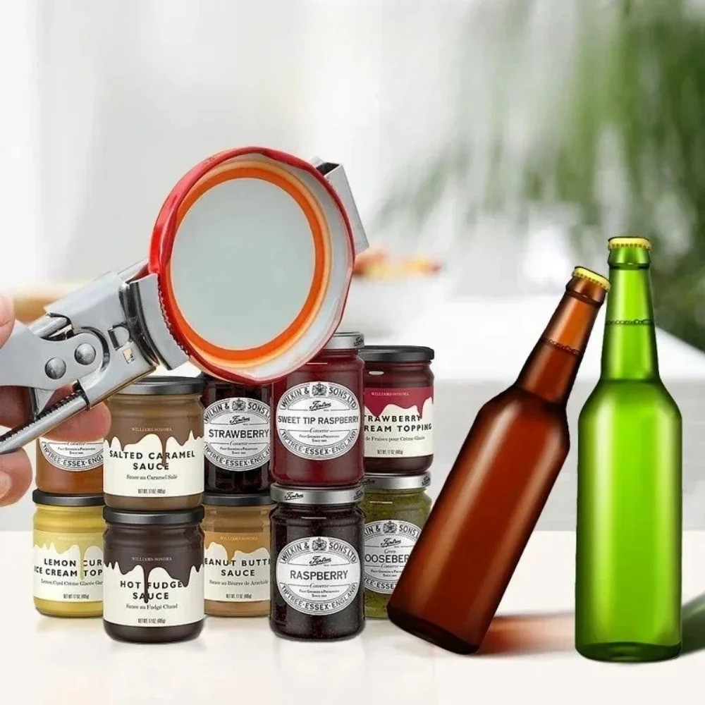 Heavy Duty Stainless Steel Adjustable Multi-Function Jar & Bottle Opener