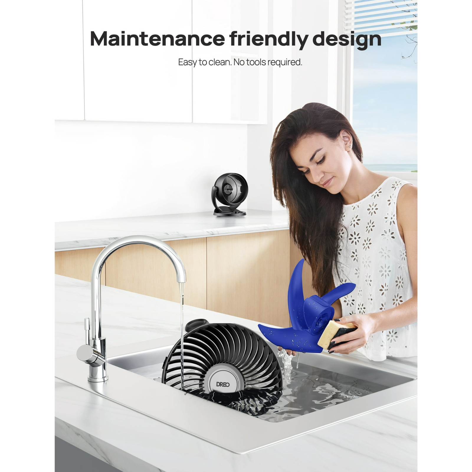 Dreo 12 in Table Fans for Home, Whole Room Air Circulator Fan, 70ft Powerful