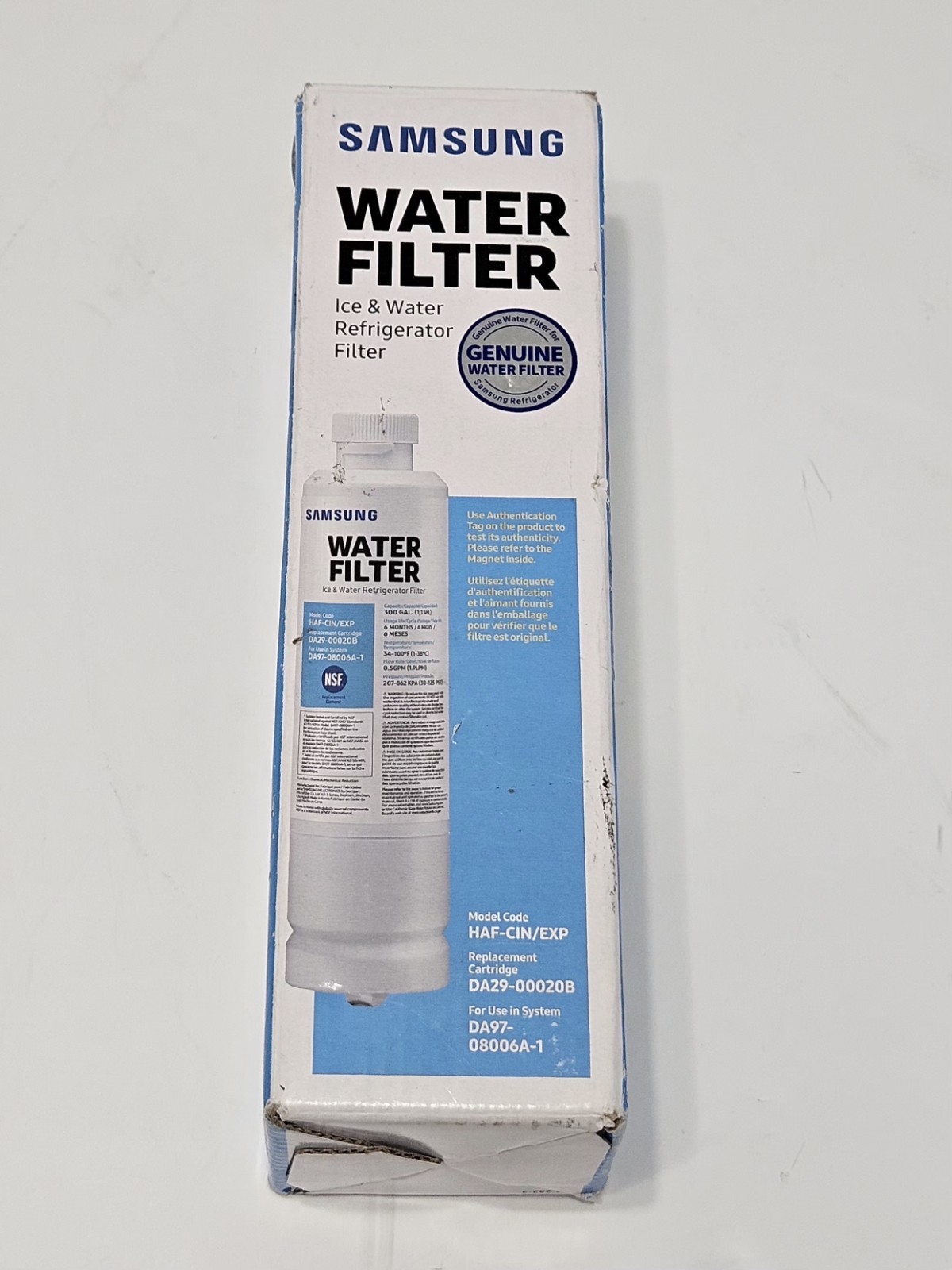 Genuine Samsung DA29-00020B HAF-CIN/EXP-REFRIGERATOR Water Filter “Authentic”