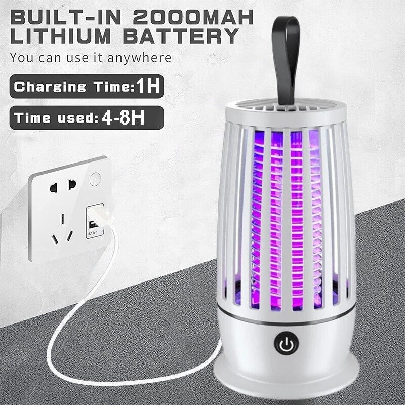 Electric Mosquito Insect Fly Bug Zapper Killer LED Light Trap Pest Control Lamp