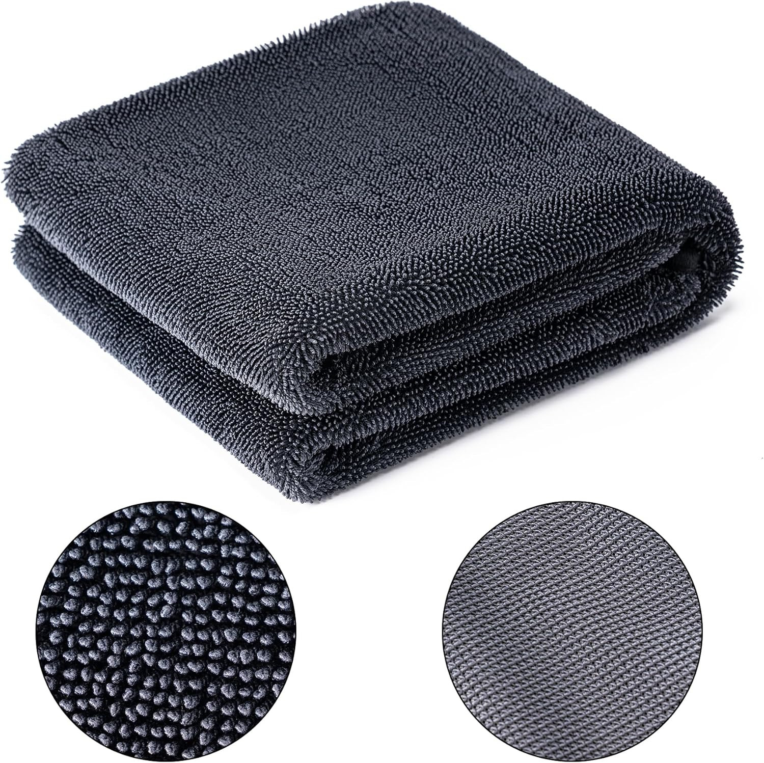 Large Microfiber Car Drying Towel, Ultra Absorbent Microfiber Cleaning Cloth for