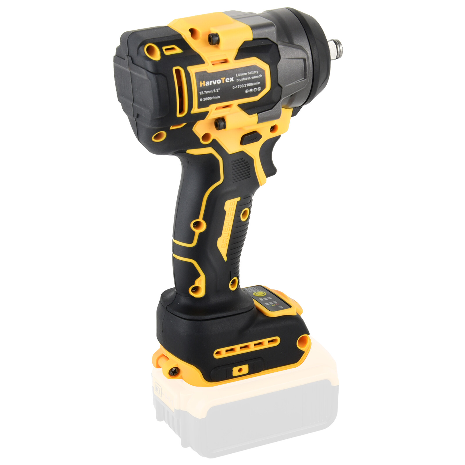 Cordless Impact Wrench for 20V DEWALT Battery, 1/2 Inch Brushless High Torque