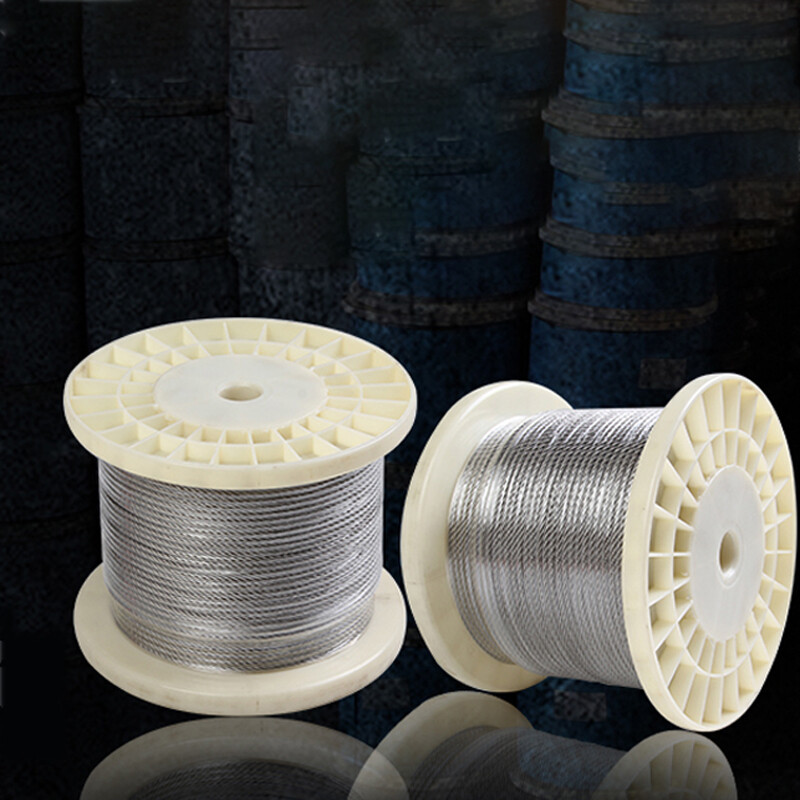 PVC Clear Coated Steel Wire Rope Cable 0.6mm 1mm 3mm 4mm 5mm 6mm 8mm 10mm 12mm