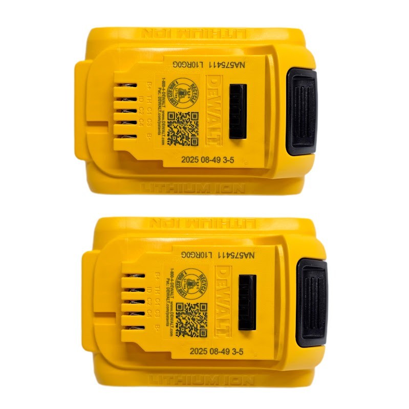 DEWALT DCB205-2 20V MAX Premium Lithium-Ion 5.0Ah Battery Pk 2 Pack 2025 Date