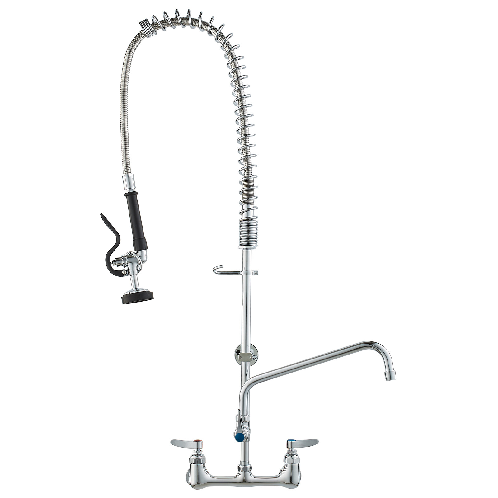 VEVOR 36″ Commercial Pre-Rinse Faucet Wall Mount Kitchen Sink Faucet w/ Sprayer