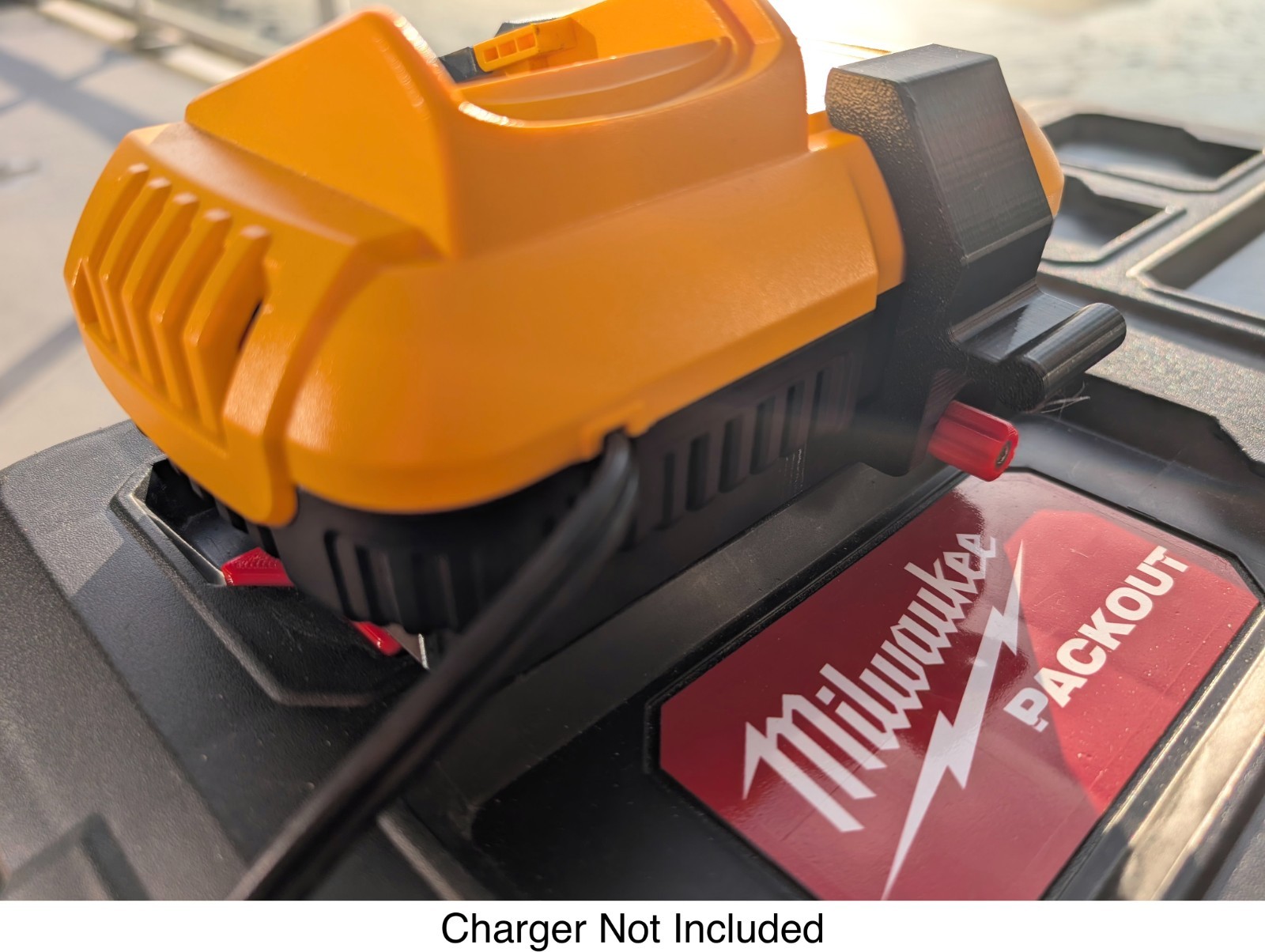 Milwaukee Packout Mount for DeWalt DCB118 Charger *CHARGER NOT INCLUDED*