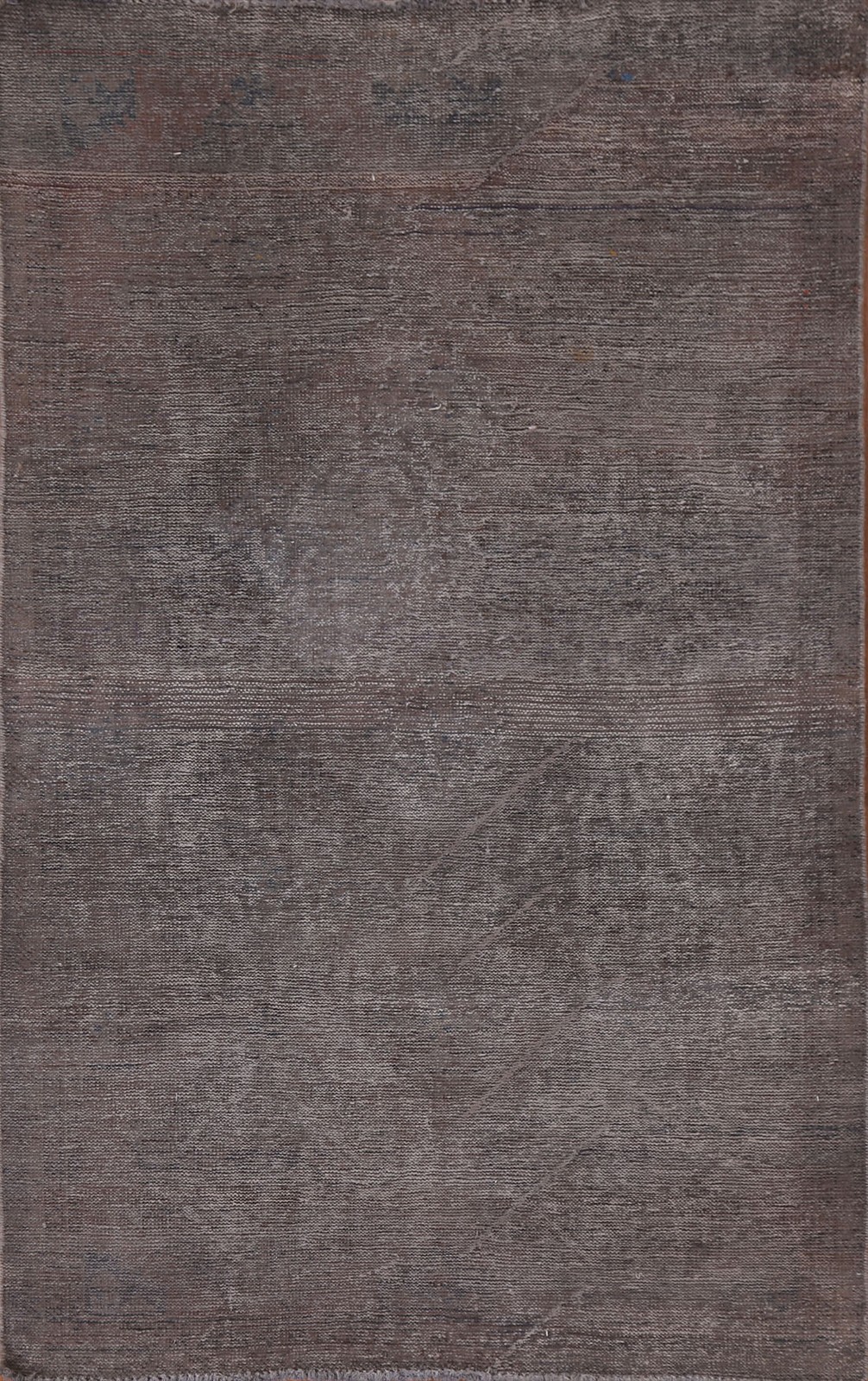 Over-Dyed Traditional Area Rug 4×6 Hand-knotted Wool Vintage Brown for Any Room